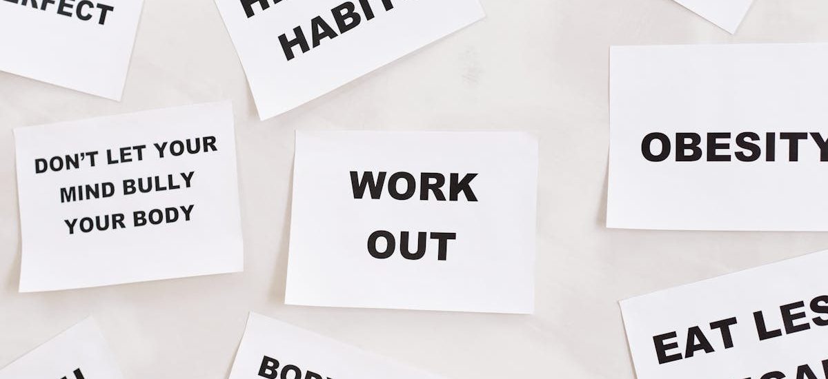 Collection of motivational health and fitness messages on cards. Inspire healthy habits and lifestyle changes.